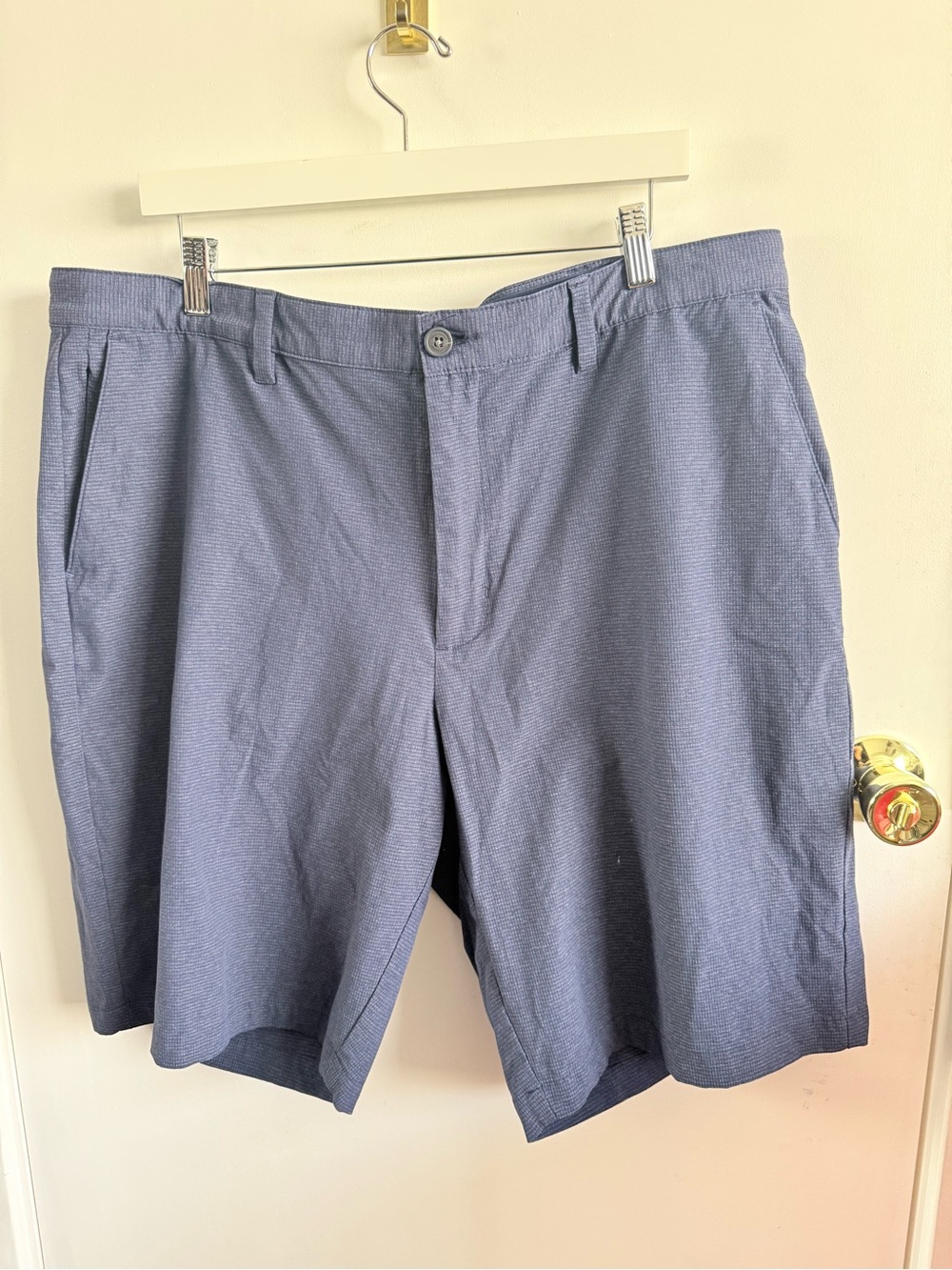 Tommy Bahama Navy Textured Flat-Front Men's Shorts